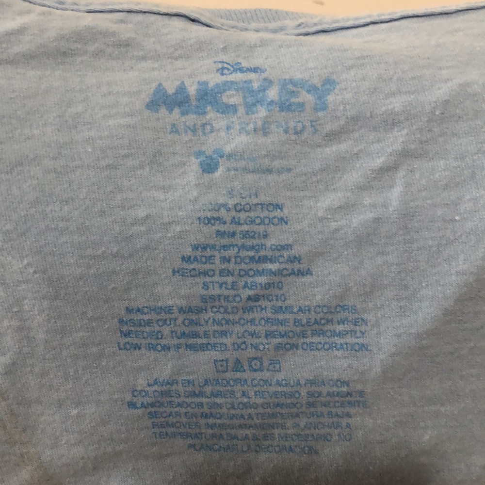 Small Disney Donald and Daisy Duck short sleeve tee shirt shirt light blue - Picture 4 of 7